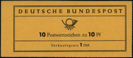 ZUSAMMENDRUCKE MH 6a **, 1960, Markenheftchen Heuss Lumogen, Erstauflage, Stark Fluoreszierend, Pracht, Gepr. D. Schlege - Other & Unclassified