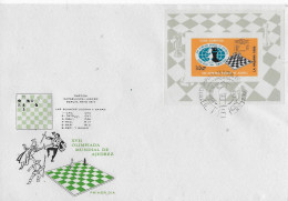 Chess  3x FDC ; Cuba Olympiad 1966 - Chess