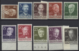 BERLIN 91-100 **, 1952, Berühmte Berliner, Prachtsatz, Mi. 130.- - Neufs