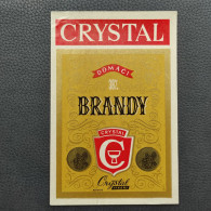 BRANDY - Crystal Beograd / Belgrade - Serbia, (Ex Yugoslavia), Label 1950/60's, Original (abl1) - Alcoli E Liquori