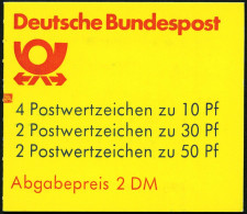 ZUSAMMENDRUCKE MH 22ah **, 1987, Markenheftchen Burgen Und Schlösser, 2. Deckelseite: WWF, Mit Zählbalken, Pracht, Mi. 6 - Other & Unclassified