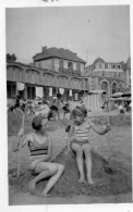 Photographie Photo Vintage Snapshot Pornic Plage Sable Tente Beach - Lieux