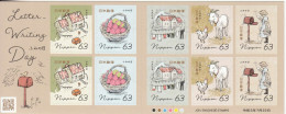 2020 Japan Letter Writing Farm Animals Postbox  Complete Sheet Of 10 MNH @ BELOW FACE VALUE - Unused Stamps