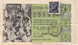 MATASELLOS 1962  LOTERIAS DEL ESTADO MADRID - Covers & Documents