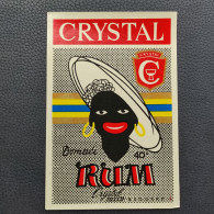 RUM - Crystal Beograd / Belgrade - Serbia, (Ex Yugoslavia), Label 1950/60's, Original (abl1) - Alkohole & Spirituosen