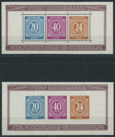 ALLIIERTE BES. Bl. 12A/B **, 1946, Blockpaar Briefmarken-Ausstellung, Postfrisch, Pracht, Mi. 120.- - Andere & Zonder Classificatie