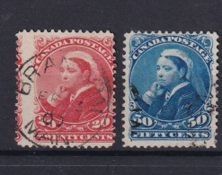 CANADA 1893 - Canceled - Sc# 46, 47 - Used Stamps