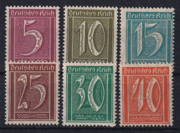 DEUTSCHES REICH 1921 - MNH  - Mi 158-163 - Unused Stamps