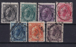 CANADA 1897/98 - Canceled - Sc# 66-70, 72, 73 - Used Stamps