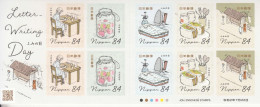 2020 Japan Letter Writing Sweets Food Iron Postbox  Complete Sheet Of 10 MNH @ BELOW FACE VALUE - Unused Stamps