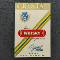 FINE WHISKY - Crystal Beograd / Belgrade - Serbia, (Ex Yugoslavia), Label 1950/60's, Original (abl1) - Alcools & Spiritueux