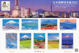2020 Japan World Stamp Exhibition Mount Fuji  Complete Sheet Of 10 MNH @ BELOW FACE VALUE - Neufs