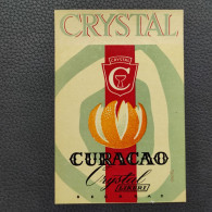 CURACAO - Crystal Beograd / Belgrade -  Serbia, (Ex Yugoslavia), Label 1950's, Original (abl1) - Alcoli E Liquori