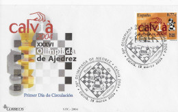 Chess  FDC ; Chess Olympiad Spain Calvia - Echecs