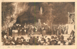 Postcard France Lourdes Cave - Lourdes