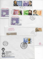 Chess  4x FDC ; Cuba Surinam Hungary - Echecs