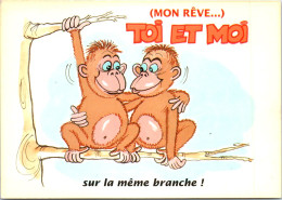 THEMES - HUMOUR GRIVOISERIE Carte Postale Ancienne [REF/48030] - Humour