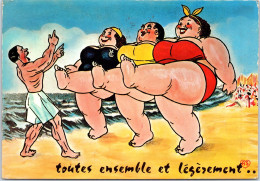 THEMES - HUMOUR GRIVOISERIE Carte Postale Ancienne [REF/48039] - Humour