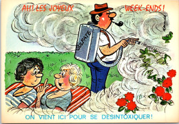 THEMES - HUMOUR GRIVOISERIE Carte Postale Ancienne [REF/48012] - Humour