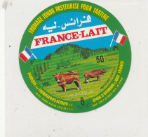 G G 544 -   ETIQUETTE DE FROMAGE  FONDU   FRANCE LAIT  8 PORTIONS  FROMAGERIE REYBIER  01- ST GERMAIN DE JOUX - Fromage