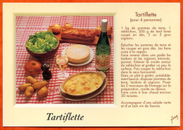 Recette Cuisine TARTIFLETTE Carte Vierge TBE - Recettes (cuisine)