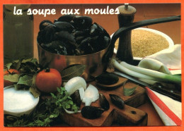 Recette Cuisine  LA SOUPE AUX MOULES   Sira  A7  Carte Vierge TBE - Recipes (cooking)