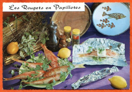 Recette Cuisine  LES ROUGETS EN PAPILLOTES 98 Dentelée Poisson Emilie BERNARD Lyna Carte Vierge TBE - Recettes (cuisine)