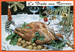 Recette Cuisine LA DINDE AUX MARRONS 97 Dentelée Emilie BERNARD Lyna Carte Vierge TBE - Recipes (cooking)