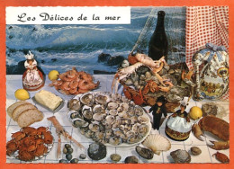 Recette Cuisine FRUITS DE MER DE BRETAGNE 88 Dentelée  Emilie BERNARD  Lyna Carte Vierge TBE - Recipes (cooking)