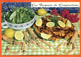 Recette Cuisine LES BEIGNETS DE LANGOUSTINES 77 Emilie BERNARD Lyna Carte Vierge TBE - Recettes (cuisine)