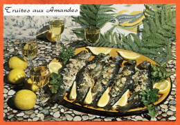 Recette Cuisine LES TRUITES AUX AMANDES 76 Dentelée Emilie BERNARD Lyna Carte Vierge TBE - Recettes (cuisine)
