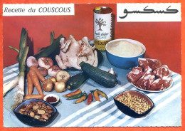 Recette Cuisine LE COUSCOUS 6 Dentelée Emilie BERNARD Lyna Carte Vierge TBE - Recipes (cooking)