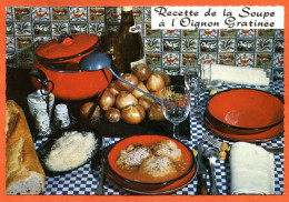 Recette Cuisine  SOUPE A OIGNON GRATINEE 45 Dentelée Emilie BERNARD Lyna Carte Vierge TBE - Recipes (cooking)