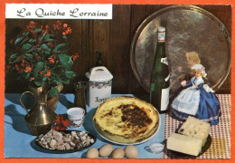 Recette Cuisine  LA QUICHE LORRAINE  23 Dentelée  Emilie BERNARD Lyna Carte Vierge TBE - Recettes (cuisine)