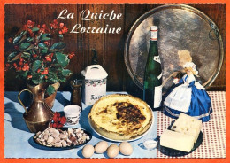 Recette Cuisine  LA QUICHE LORRAINE  23 Dentelée  Emilie BERNARD Lyna Carte Vierge TBE - Küchenrezepte