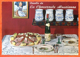 Recette Cuisine CHOUCROUTE GARNIE 15 Dentelée Emilie BERNARD Lyna Carte Vierge TBE - Recettes (cuisine)