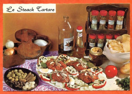 Recette Cuisine LE STEACK TARTARE 158 Dentelée Emilie BERNARD Carte Vierge TBE - Recettes (cuisine)
