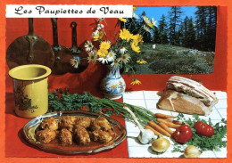 Recette Cuisine PAUPIETTES DE VEAU 146 Dentelée Emilie BERNARD Carte Vierge TBE - Recipes (cooking)