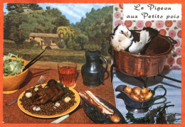 Recette Cuisine  PIGEON AUX PETITS POIS 116 Dentelée Emilie BERNARD Carte Vierge TBE - Ricette Di Cucina
