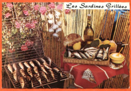 Recette Cuisine  LES SARDINES GRILLEES 108 Emilie BERNARD Lyna Dentelée Carte Vierge TBE - Recettes (cuisine)