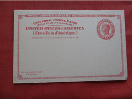Postcard With Paid Reply Universal Postal Union United States Message Card    Ref 6417 - Other & Unclassified