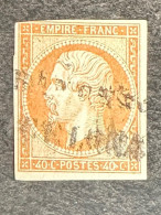 Timbre N°16  Chez Y&T - 1853-1860 Napoléon III.