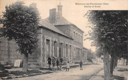 P-24-Mi-Is-2935 : BEAULIEU-LES-FONTAINES. MAIRIE ET ECOLE - Autres & Non Classés