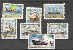 CUBA Nº 11623 AL 1629 - Schiffe