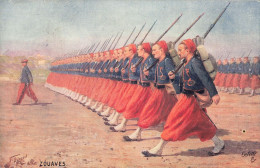 Militaire CPA Régiment Zouaves Illustration Illustrateur Beraud Raphael Tuck - Regimenten