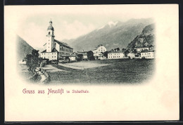 AK Neustift Im Stubai, Ortspartie Mit Kirche  - Andere & Zonder Classificatie