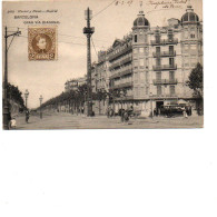 ESPAGNE BARCELONA  Gran Via Diagonal , Tramway 1907 - Barcelona