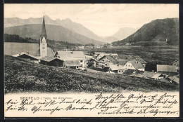 AK Seefeld /Tirol, Teilansicht Mit Kirche Und Arnspitzen  - Autres & Non Classés