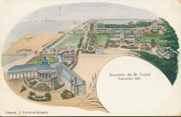 SOUVENIR DE ST.TROND  EXPOSITION 1907          LITHOGRAPHIE - Sint-Truiden