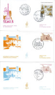 ITALIA 2016 FDC VENETIA ACCADEMIA DI FRANCIA A ROMA E GEMELLAGGIO ROMA PARIGI EMISSIONE CONGIUNTA  CON  FRANCIA  3 BUSTE - FDC